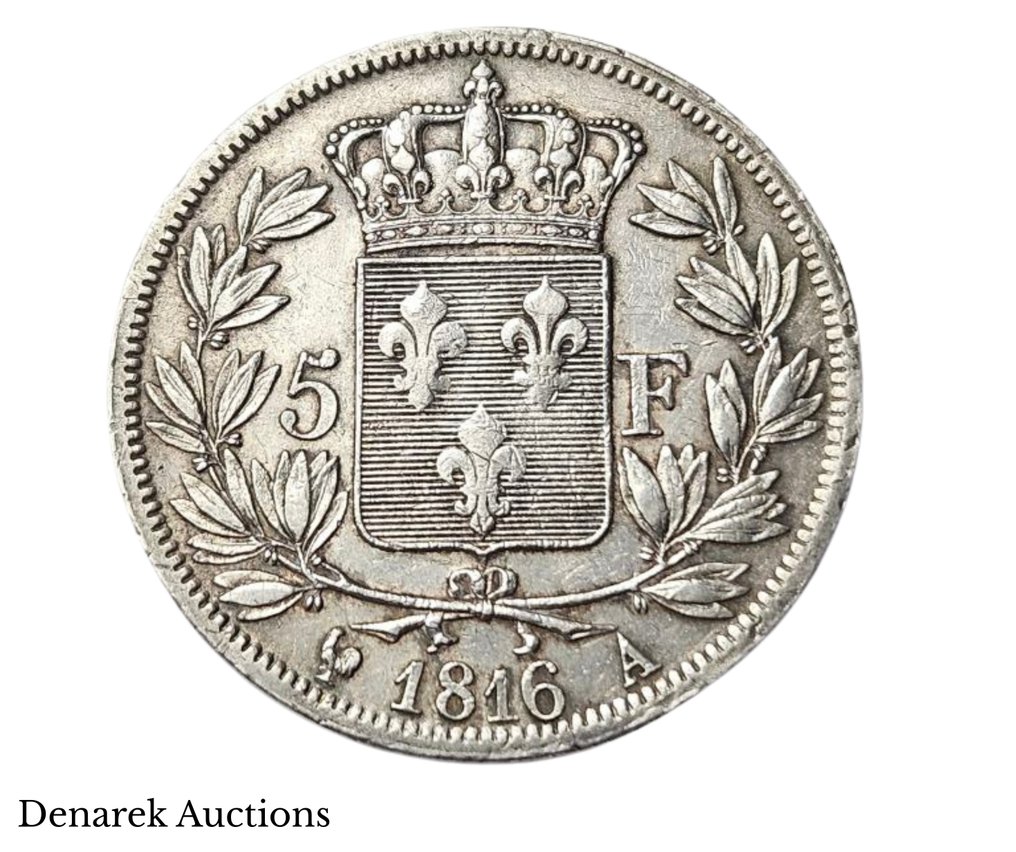 Frankrijk. Louis XVIII. 5 Francs 1816-A, Paris (Zonder minimumprijs) #1.0