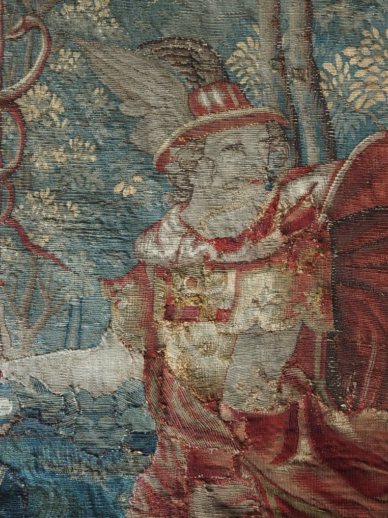 Tapestry - 83 cm - 108 cm - Tapestry fragment depicting Mercury #1.0