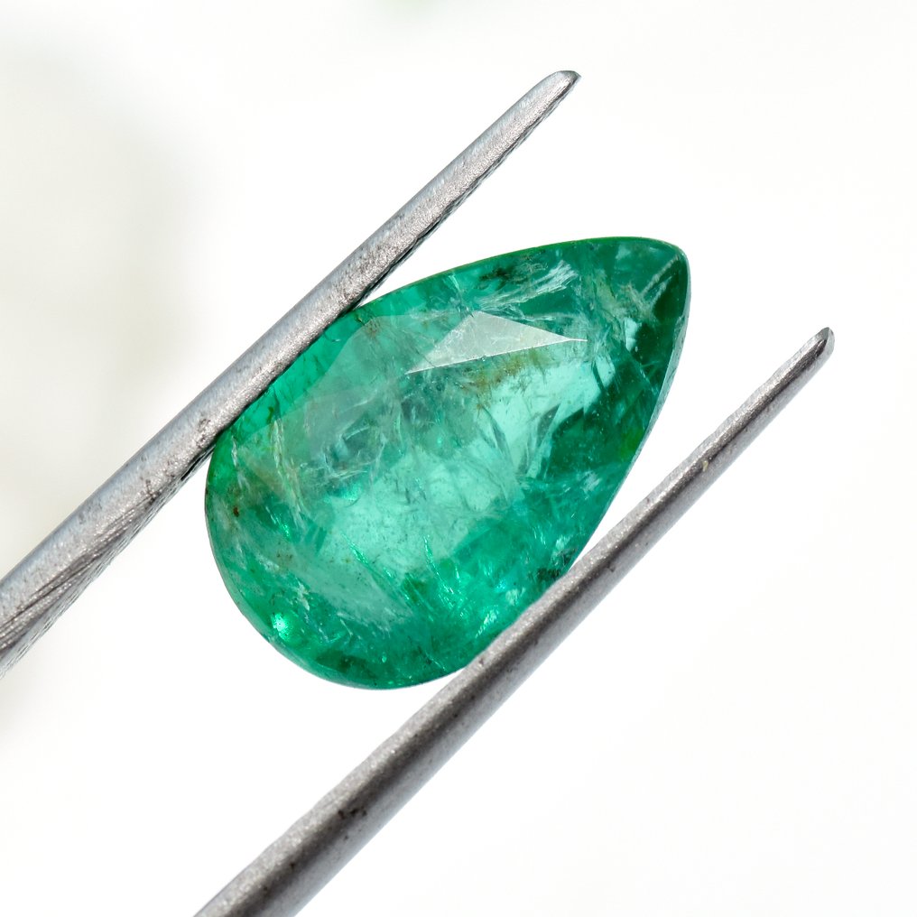 1 pcs  Zöld Smaragd  - 4.32 ct - Antwerpeni Drágakővizsgálati Laboratórium (ALGT) - Nincs minimális ár. #2.1