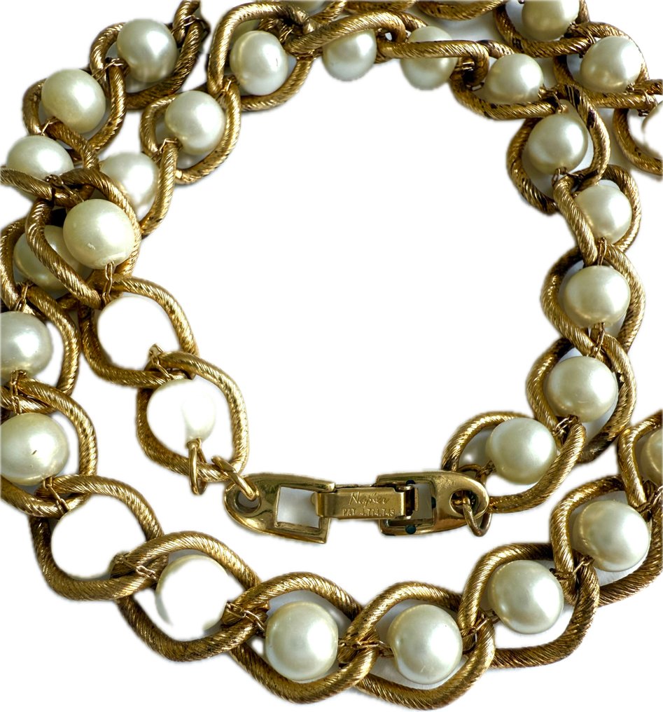 金属 - 项链 - 复古的 Napier 黄金 #3.2