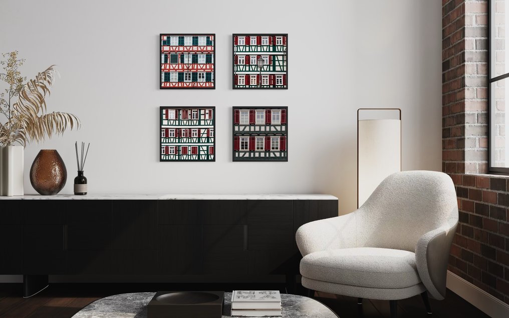 Fabio Accorrà - The colors of german house Series (framed) #2.1