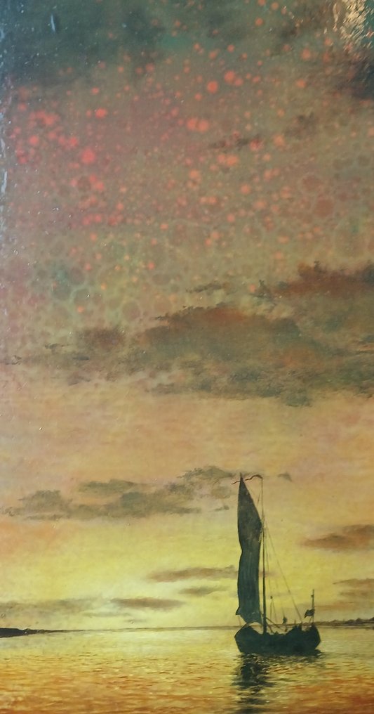 Karel Moers (1932-2016) - Zeilboot bij zonsondergang - hyperrealisme #2.1