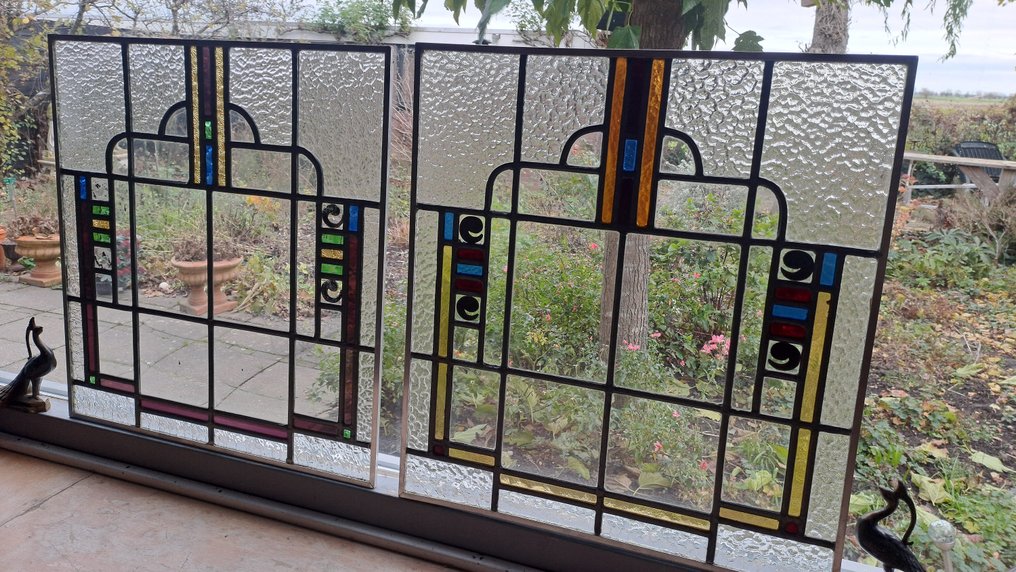 艺术装饰 彩色玻璃窗 (2) - 1920-1930  #3.2