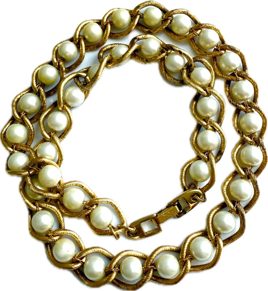 金属 - 项链 - 复古的 Napier 黄金 #1.0