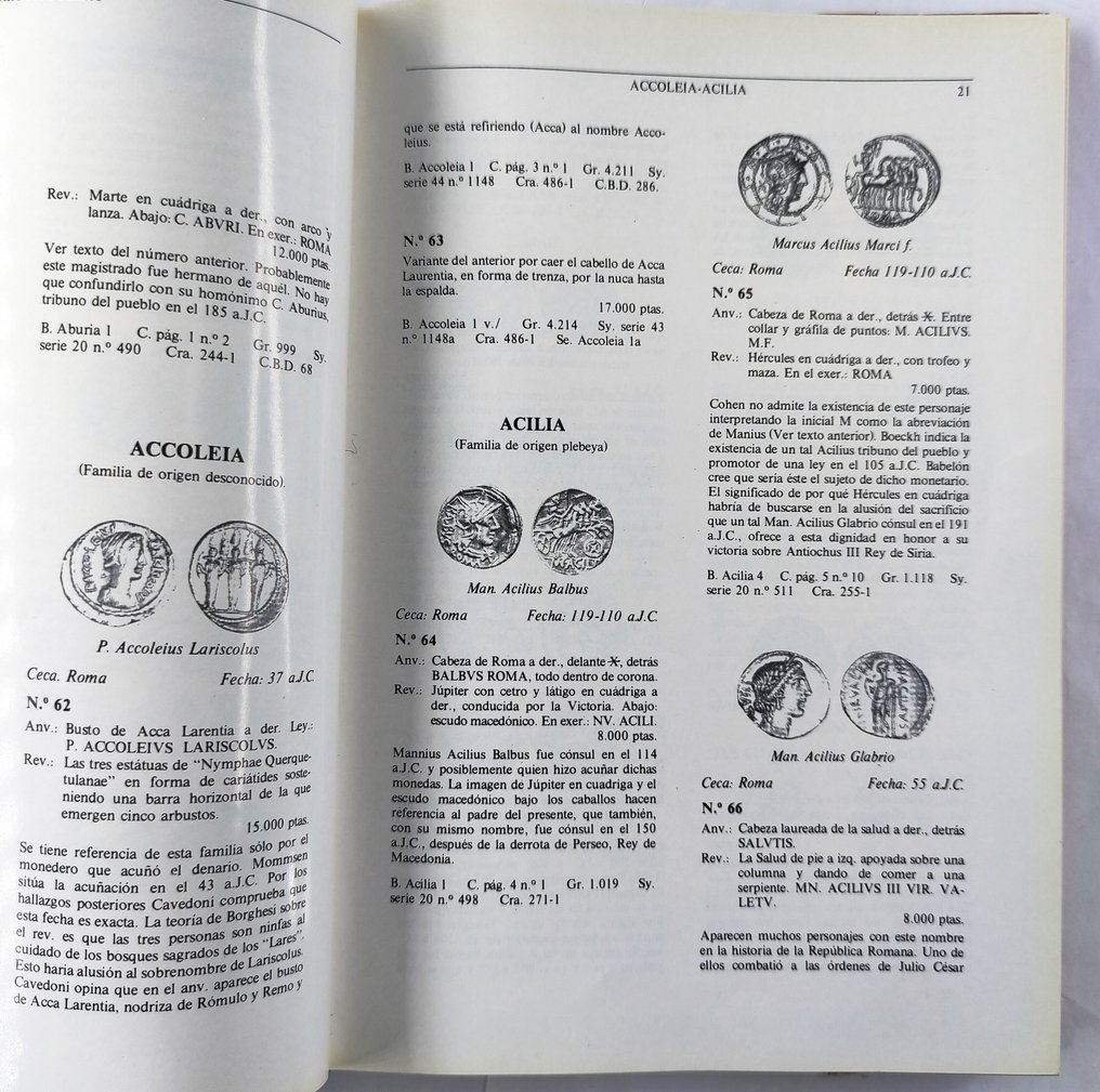 X. & F. Calicó - LOS DENARIOS ROMANOS ANTERIORES A J.C. - 1983 #4.3
