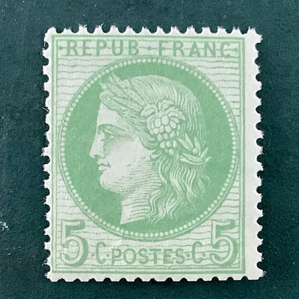 法國 1872 - 5美分穀神星鋸齒 - Yvert 53 #1.0