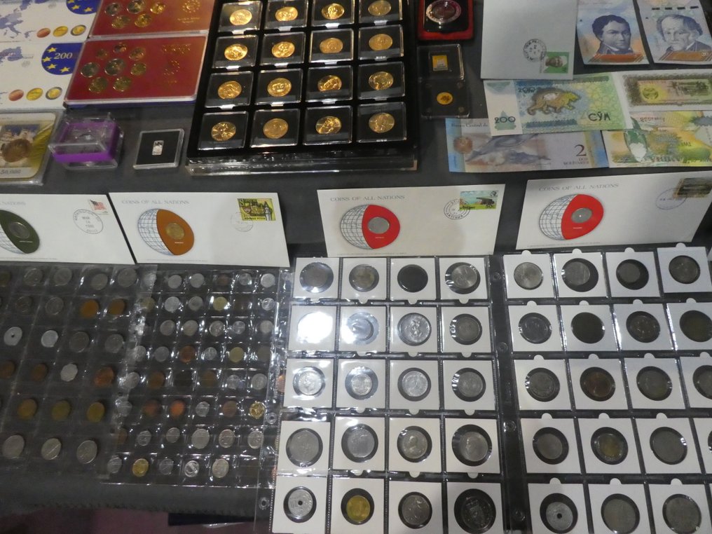 World. Collection of coins/banknote/medals/euro inkl. pp from old to modern (700 pieces) (No reserve price) #3.2