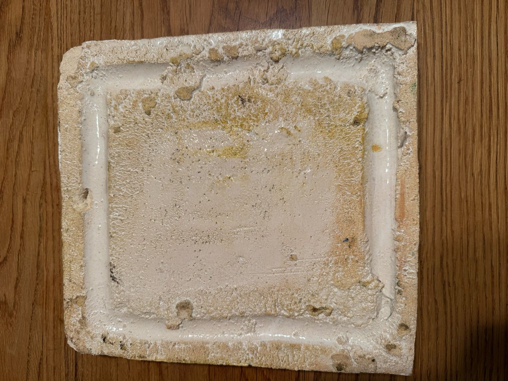  瓦 - 青年风格通风瓷砖用于炉子 - 1900-1910 - 新艺术风格通风瓷砖  #3.2