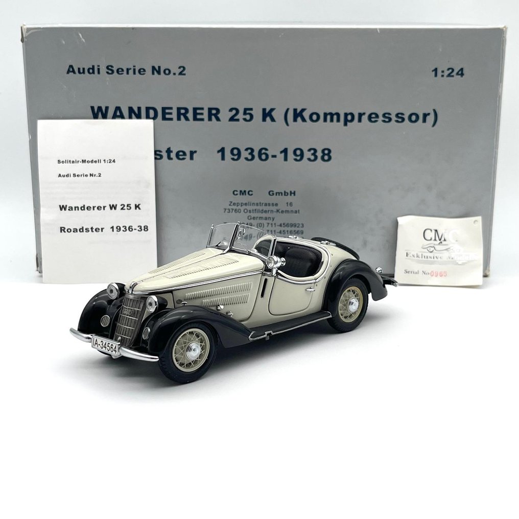 CMC 1:24 - Modellauto - Wanderer 25 K Roadster - 1936-38 #1.0
