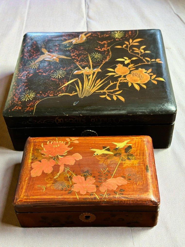 盒 (2) - 木 - 日本漆盒 #1.0