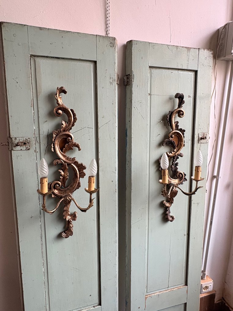 Fali lámpatest (2) - Fém, Fa #1.0