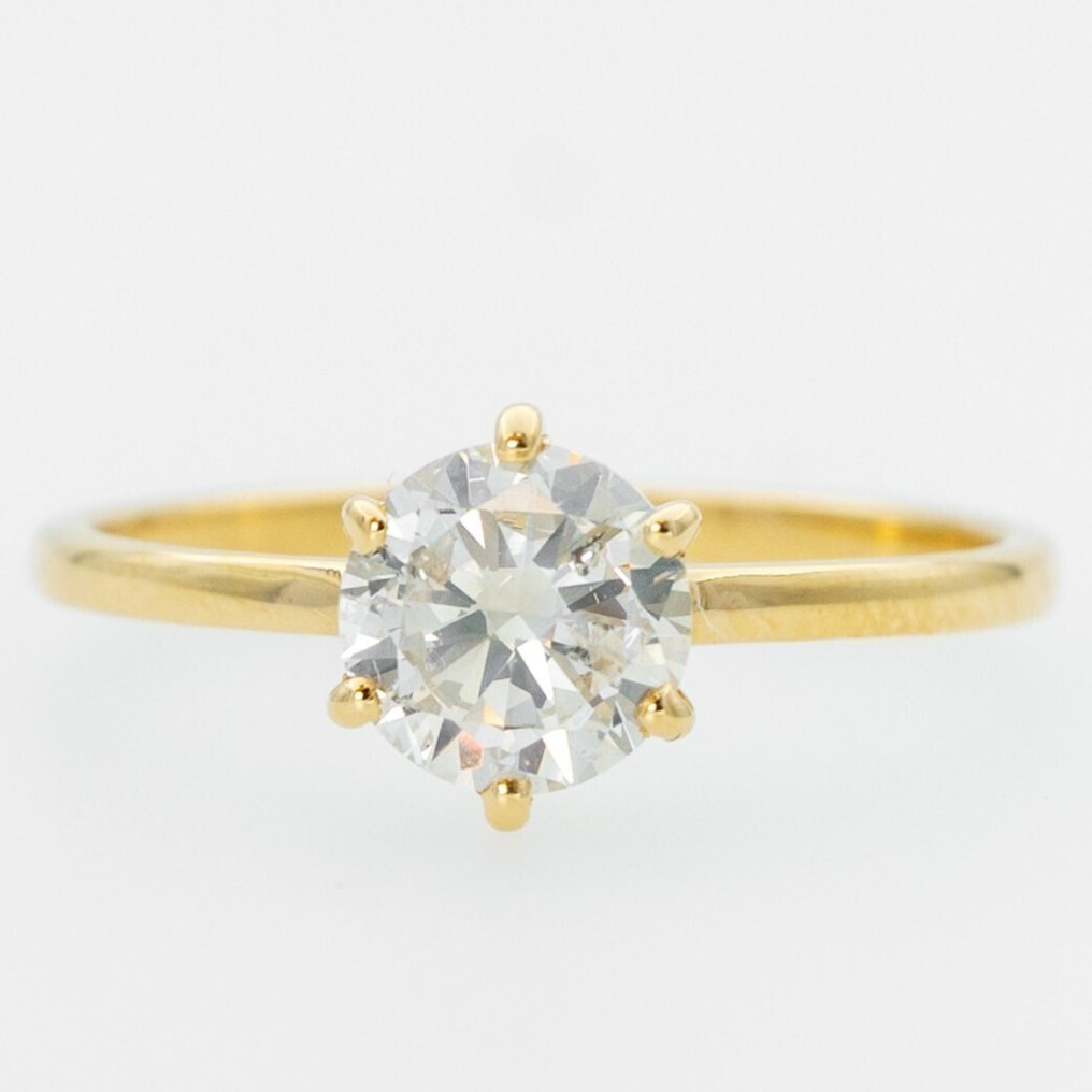 沒有保留價 - 戒指 - 18 克拉 黃金 -  1.05ct. tw. 鉆石 (天然) - GWLab #1.0