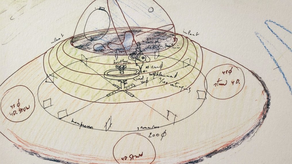 Panamarenko (1940-2019) - Bing II - Ingelijst #2.1
