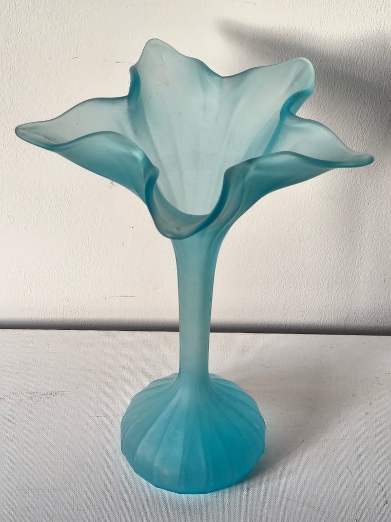 Vase soliflore en verre dépoli effet givré - Vază pentru o singură floare - Sticlă mată - Vase soliflore #2.1