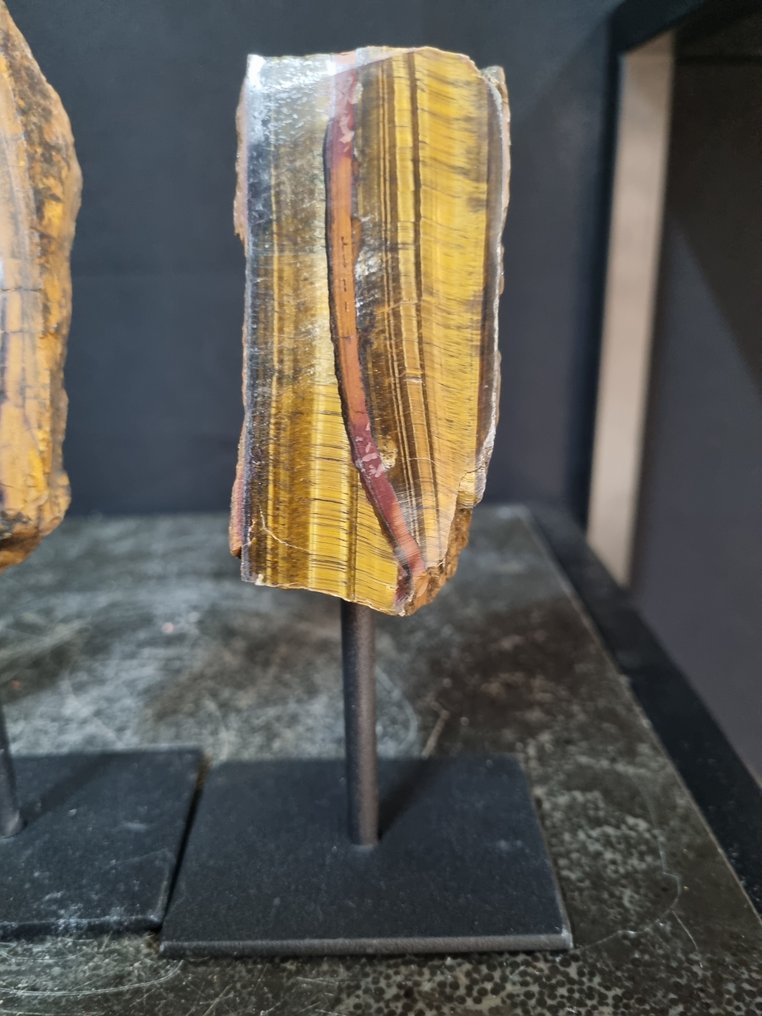 Splendido set di occhio di tigre su standard di lusso Forma libera- 950 g - (3) #3.2