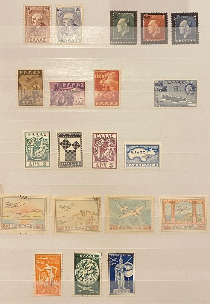 希腊 1906/1959 - 高价值收藏 - 新界（克里特、萨摩斯、利姆诺斯、东伊庇鲁斯）古典邮票 #1.0