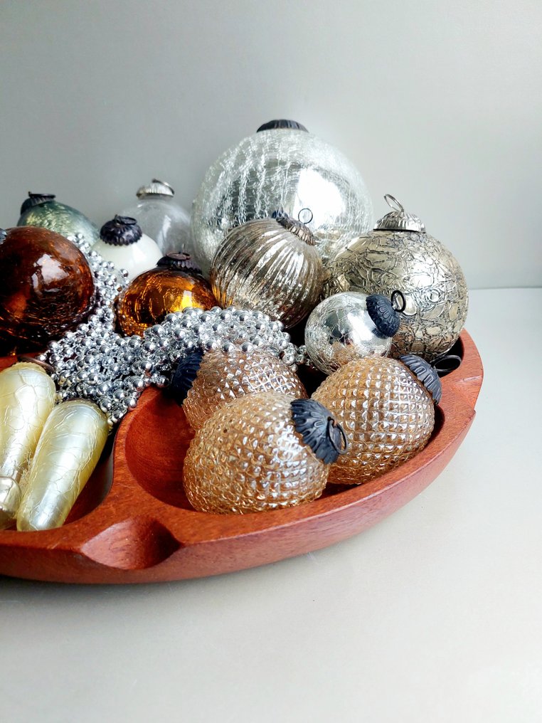 聖誕小飾品 (20) - Craquelé Heksenbal - craquelé - 一套复古圣诞球 #1.0