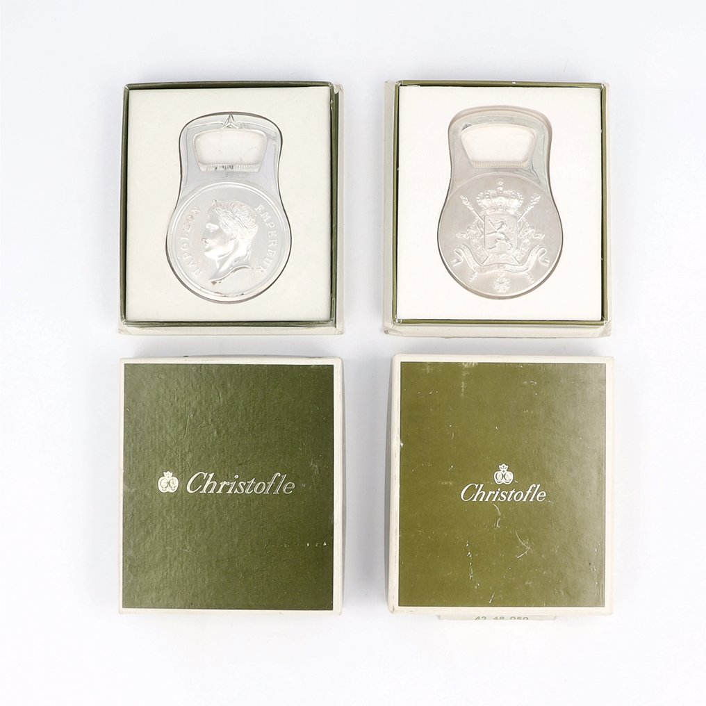 NO RESERVE - Christofle - Bottle opener (2) - Silverplated #1.0