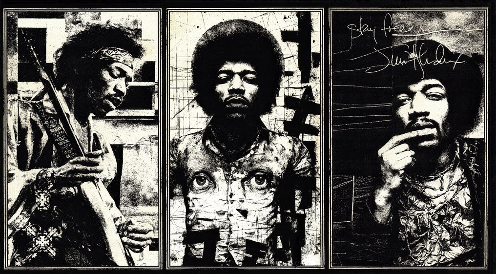 Æ (XX-XXI) - (Set of 3) – Jimi Hendrix | Limited Hand Painted Editions by Æ #1.0