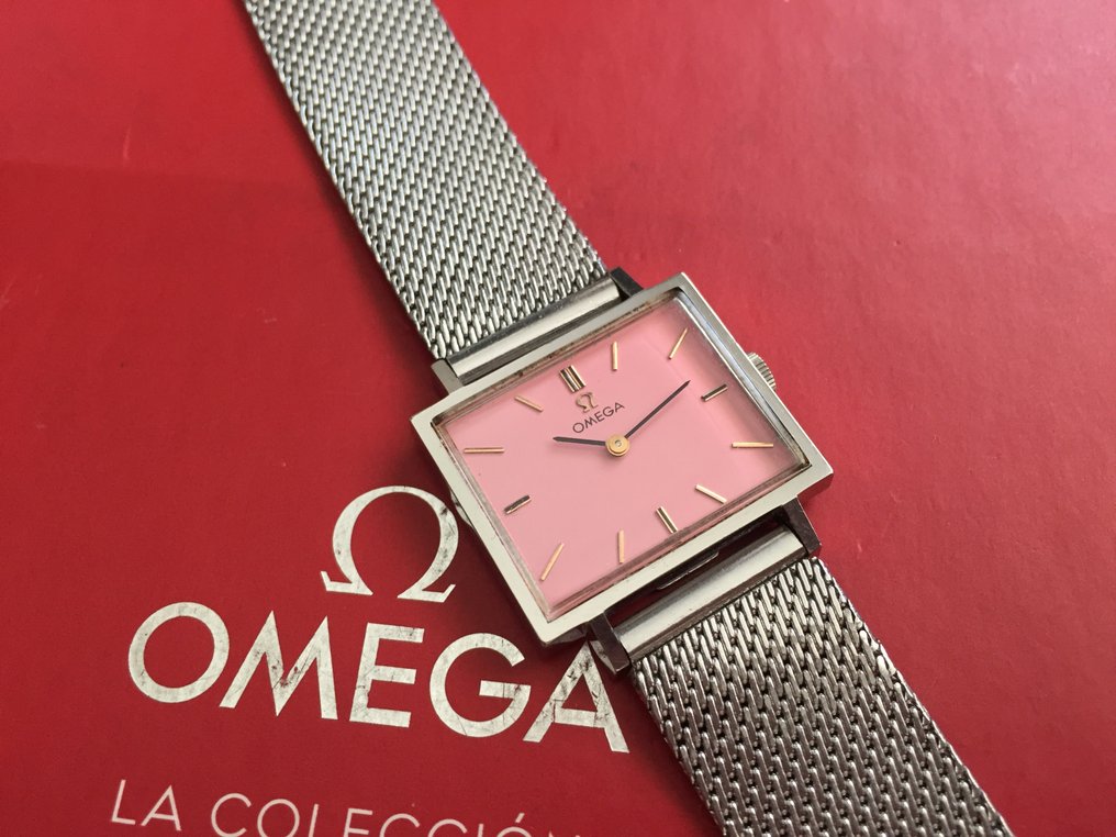 Omega - Square Pink Dial Calibre 620 - 沒有保留價 - Ref. 111.001 - 女士 - 1966 #3.2