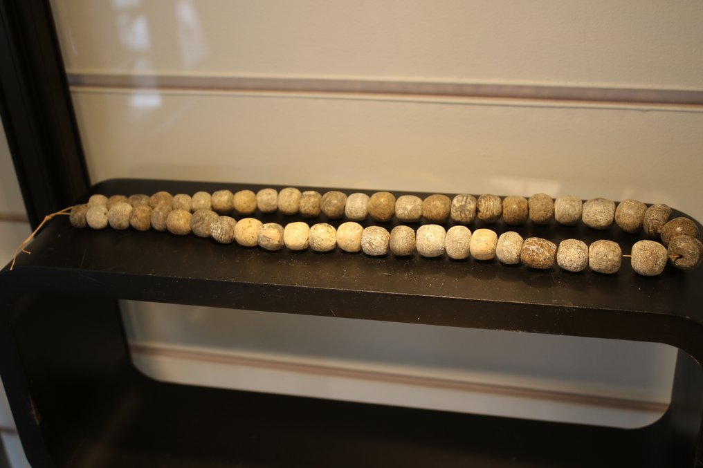 Prehistoric Bone Necklace - Mammoth Bead Re-Strung (No reserve price) #3.2