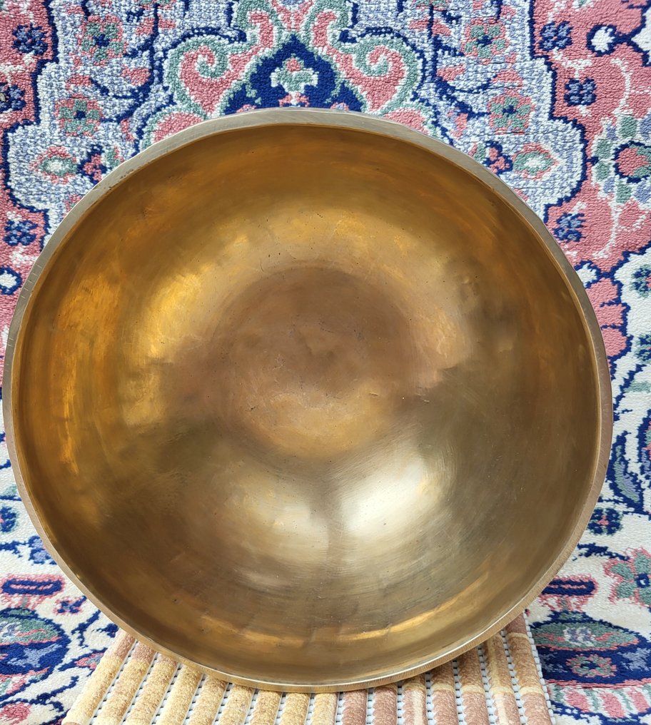 老Jambati共鸣碗 1100克，21厘米。 - 尼泊尔 - Early 20th century #2.1