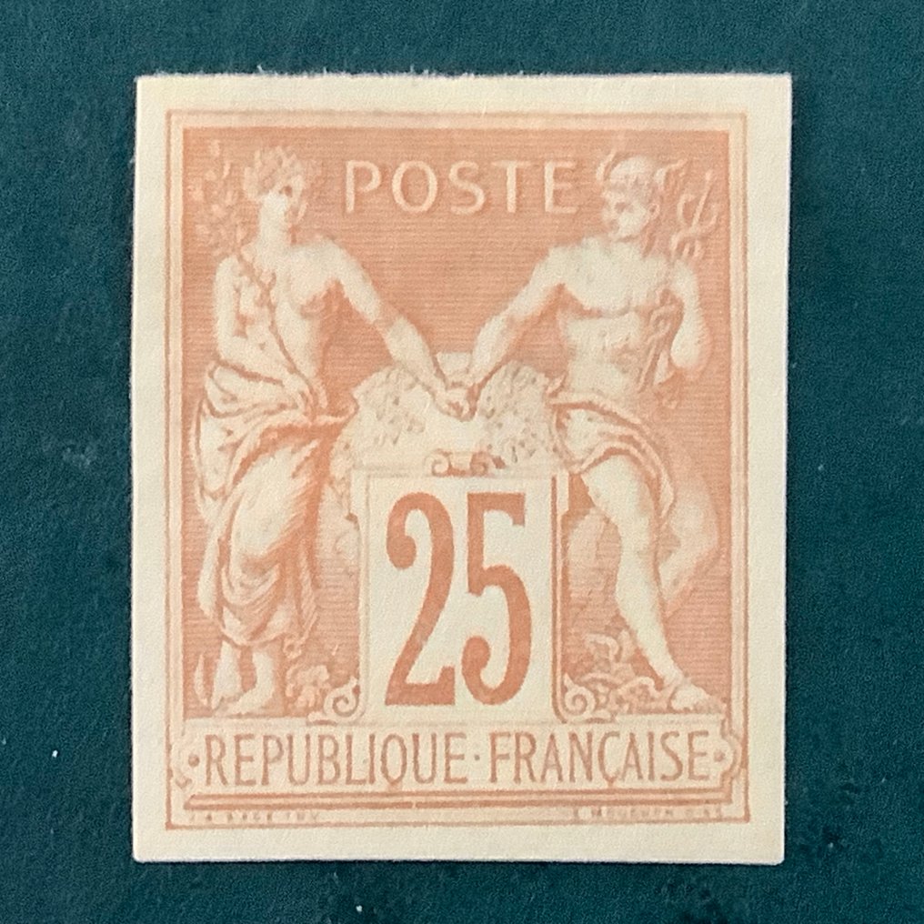 Francia 1879 - Granate tipo Sage de 25 centavos - aprobado Maury - Yvert 92d #1.0