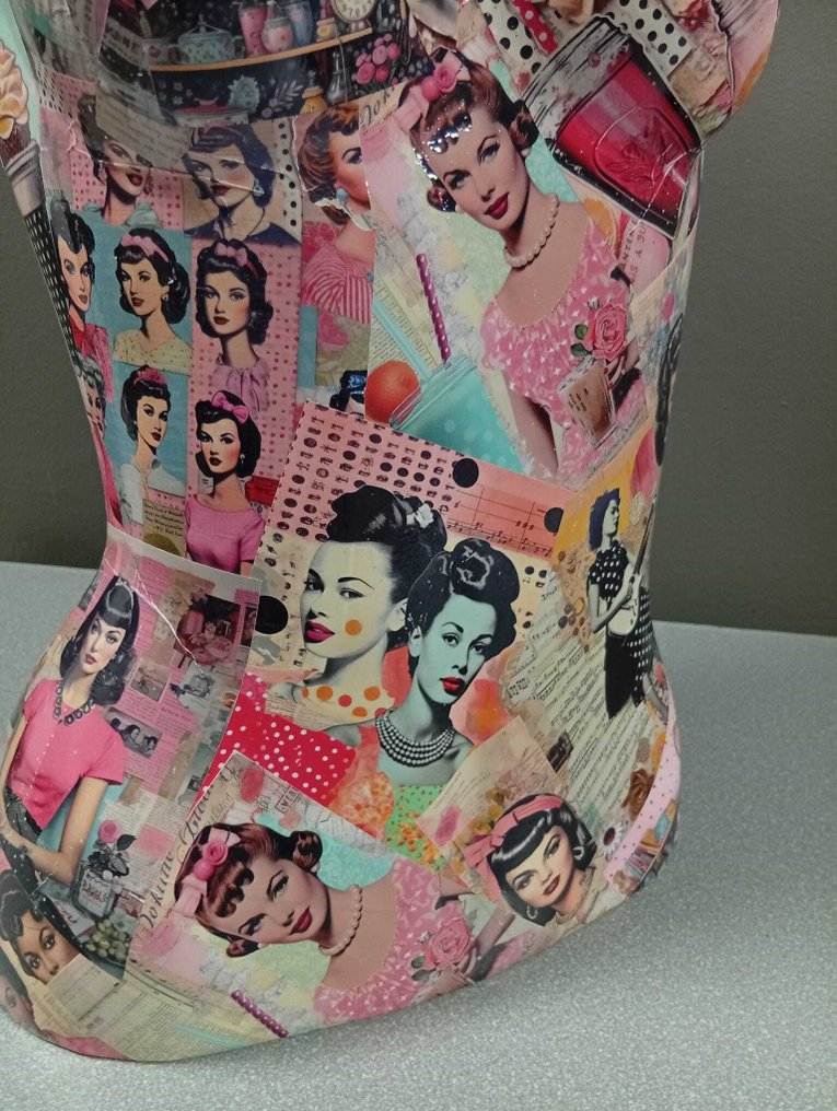 ESQ - Κούκλα βιτρίνας - Mannequin pink vintage style - Ρητίνη #2.1