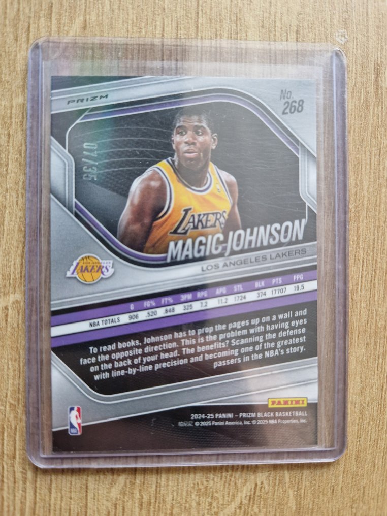 2024/25 Panini Prizm Magic Johnson /35 Parallel card, Limited edition, Tarjeta numerada, Serialised card - 1 Card - Excellent (EX) #1.0