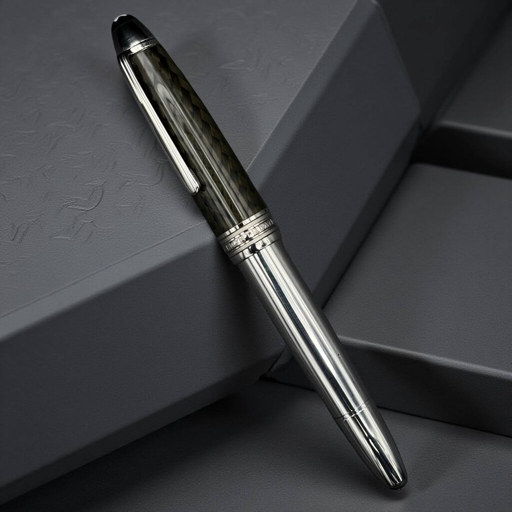 Montblanc - Meisterstück Solitaire Carbon Steel - Caneta de tinta permanente #4.3