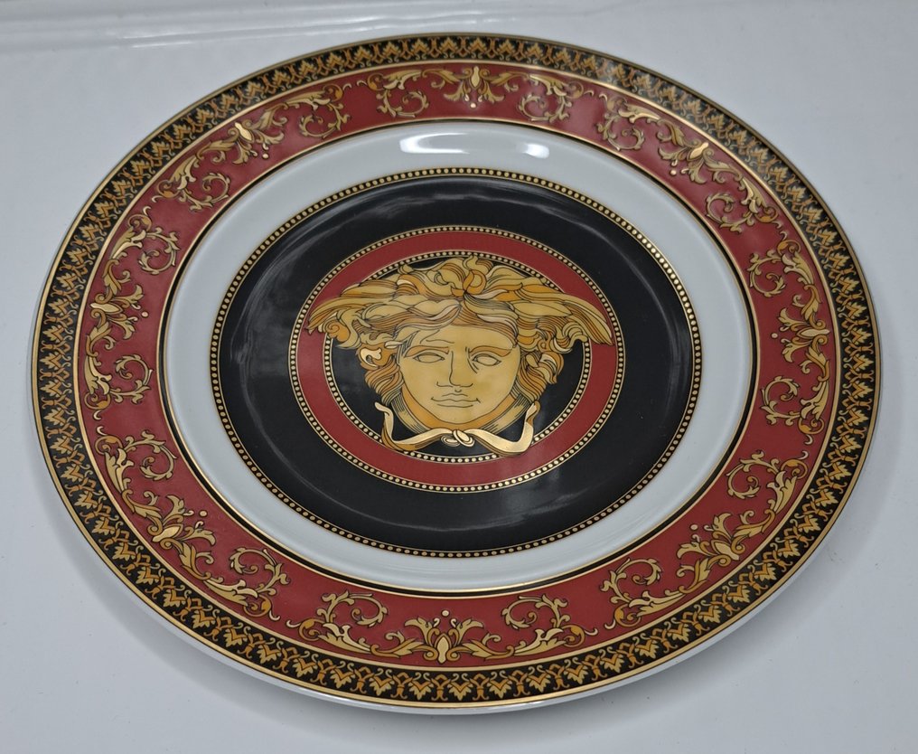 Rosenthal - Gianni Versace - Wall plate - ☆Medusa Mythos ☆ 18cm 1993 - Hartporzellan - Control number 74 / 27 #2.1