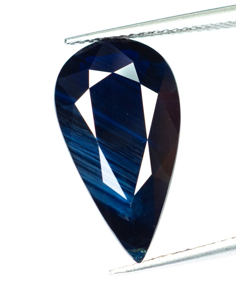 没有保留价 蓝宝石  - 12.14 ct - 莲花宝石实验室 - Deep Blue #1.0