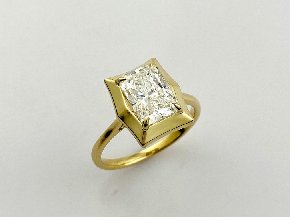 戒指 - 14K包金 黄金 - 2.05ct. tw. 钻石 (实验室培育) #4.3