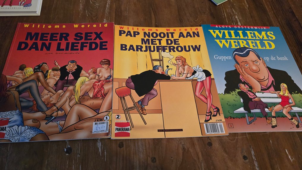 Willems Wereld - 2 opdrachttekeningen - 8 Album - First edition - 1998/2007 #3.2