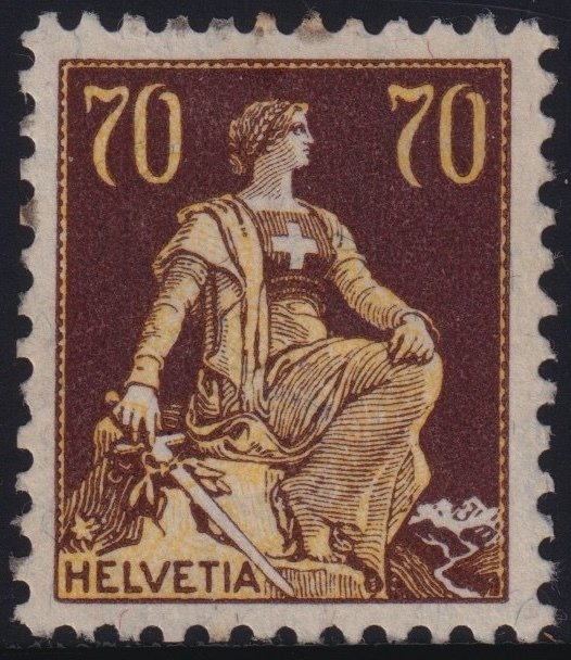 Schweiz 1882/1909 - Samling af 11 forskellige værdier Unif.63/8+70+125+131/3 Spl #1.0