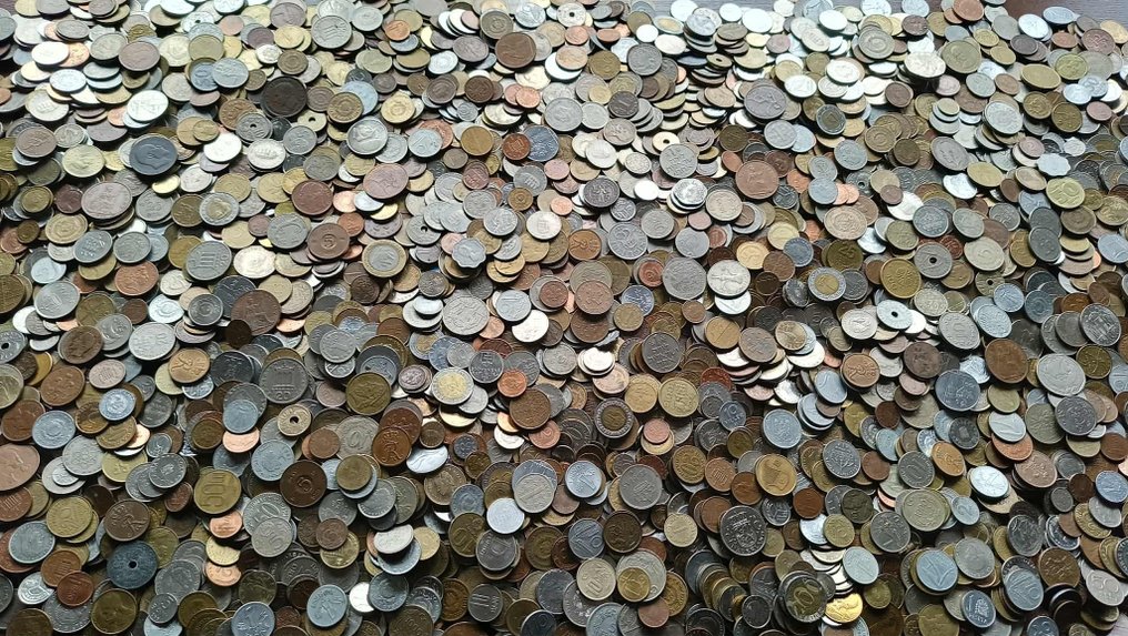 世界. Massive lot of approx +- 20 kilogram world coins! (没有保留价) #1.0