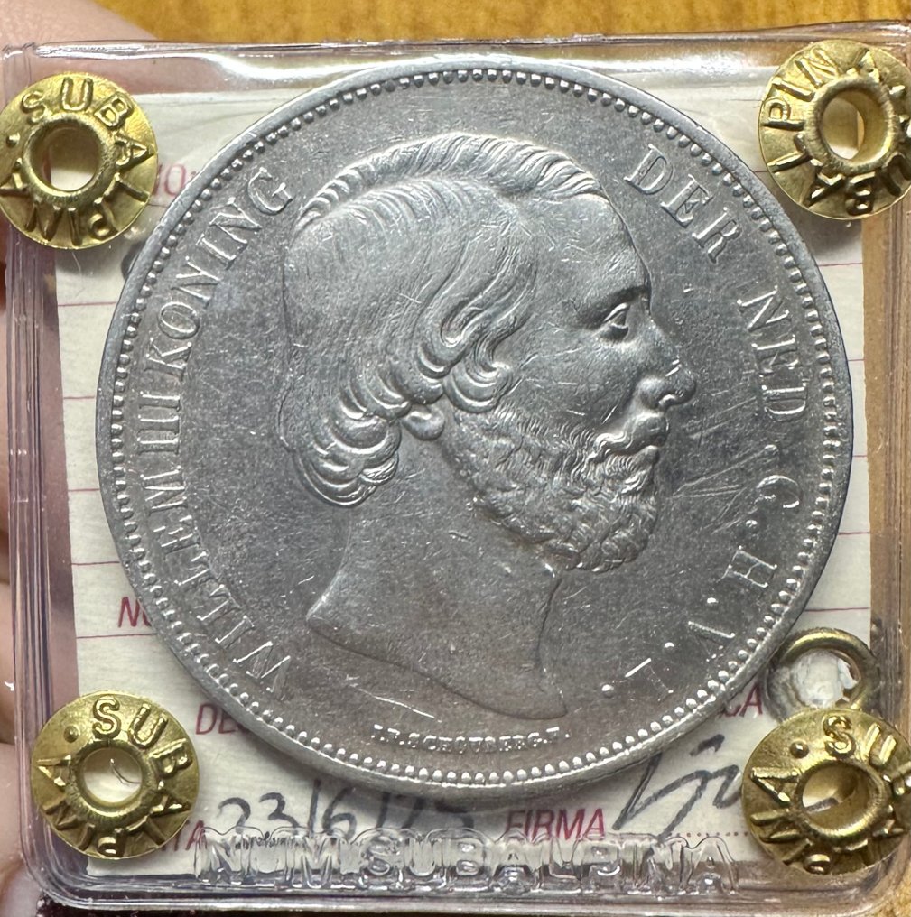 Netherlands. Willem III. 2 1/2 Gulden 1870  (No Reserve Price) #1.0