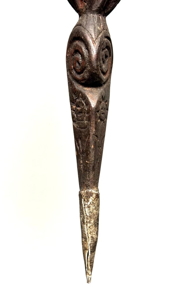 与祖先的仪式Phurba - 铁（铸）, 木 - 尼泊尔 - 20世纪第三季度 #3.2