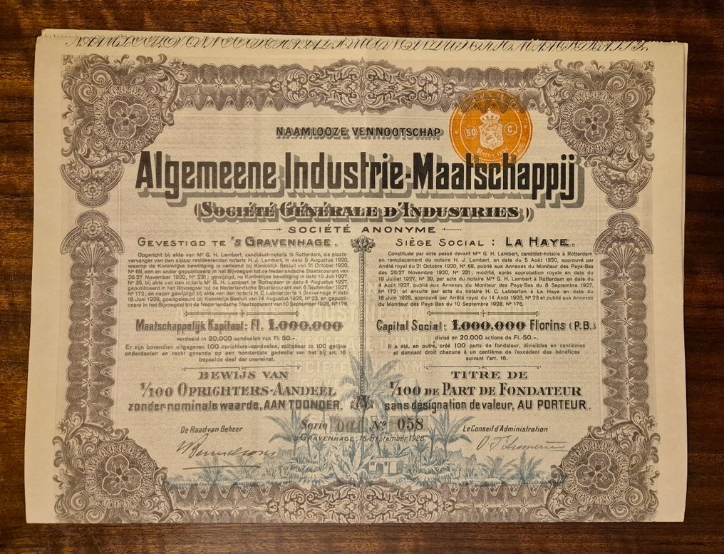 Ολλανδία. - 1871-1977 Collectie verschillende waardepapieren (15 stuks)  (χωρίς τιμή ασφαλείας) #4.3