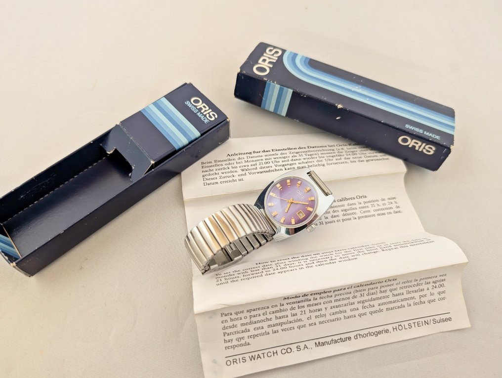 Oris - Nightshade  Date cal 715 (NOS) - No Reserve Price - Men - 1970-1979  #3.2