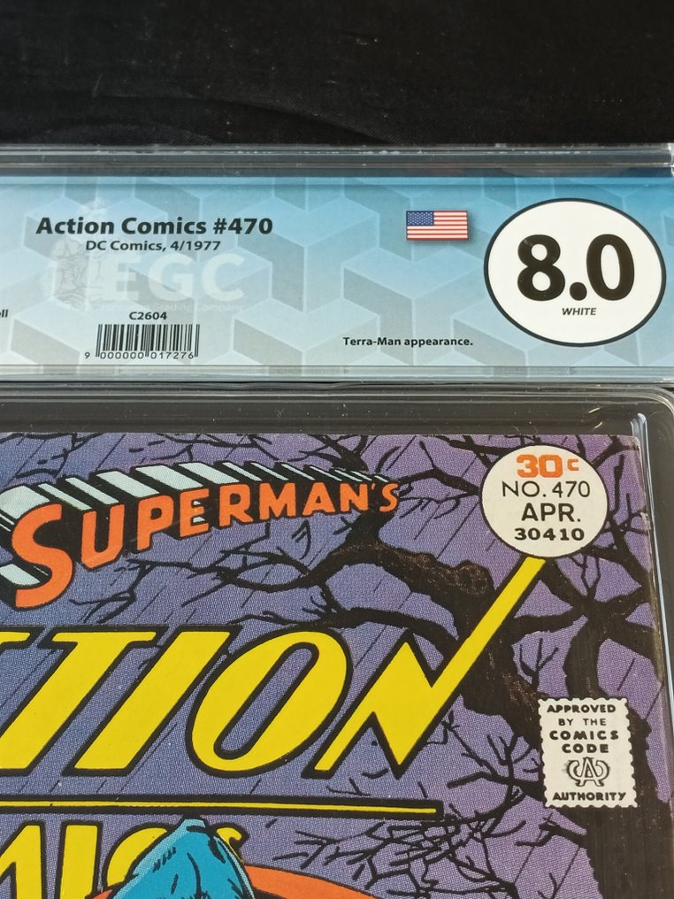 Action Comics #470 - EGC 8.0 - Even Superman Must Die Sometime! - 1 Graded comic - First edition - 1977 #1.0
