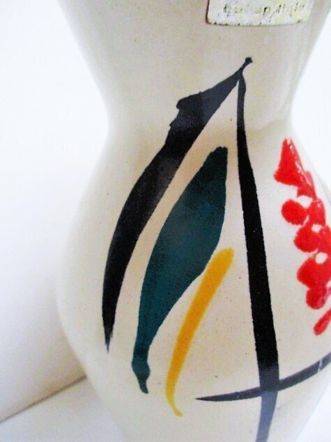 Scheurich - Vase - 523 18 - Ceramic - with original label #1.0