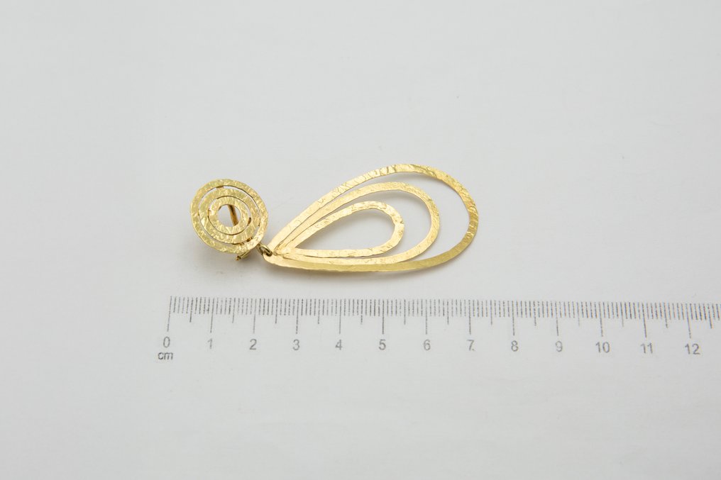 Kolczyki - 18-karatowe Żółte złoto #2.1