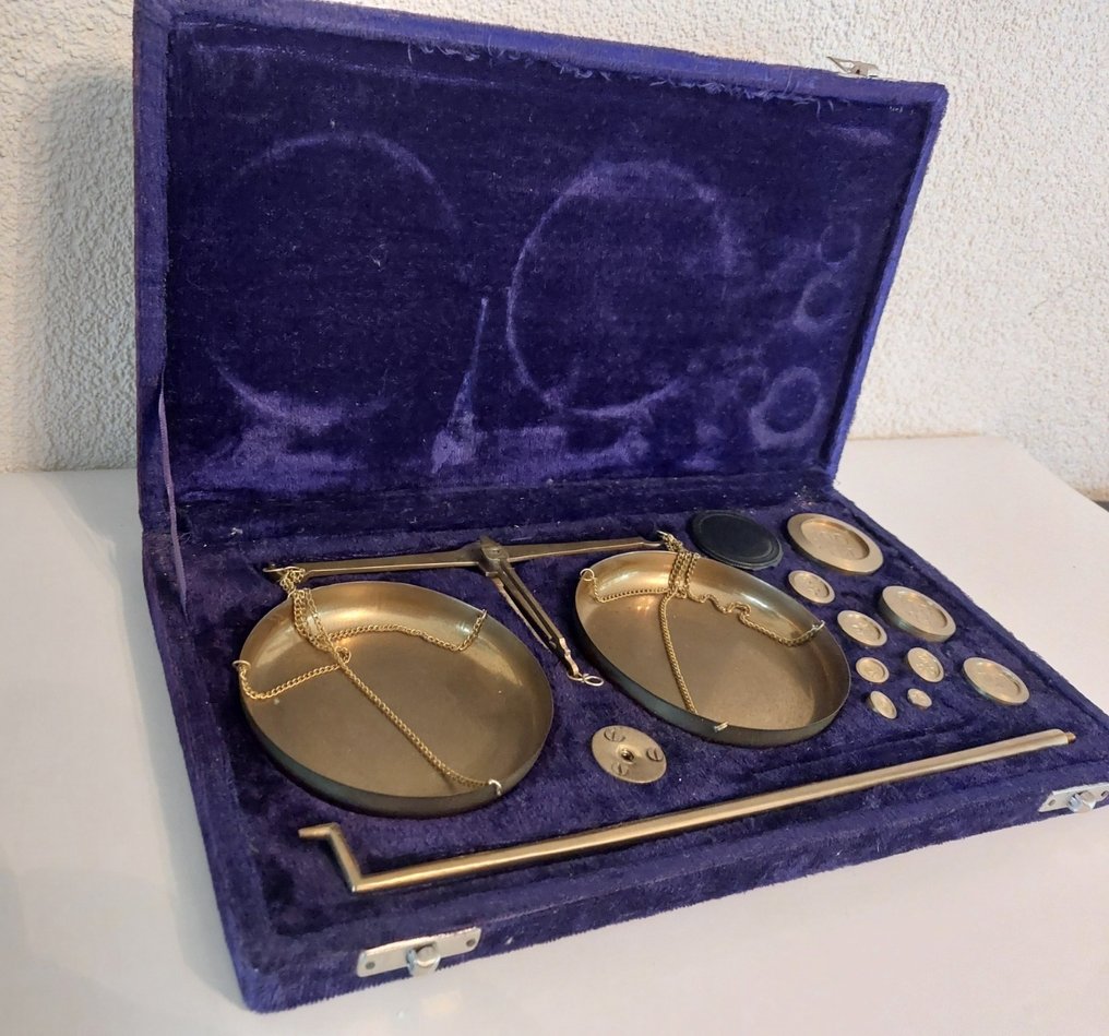 Ζυγαριά - Ορείχαλκος, Textile - Goud/Juweliers Balans #4.3