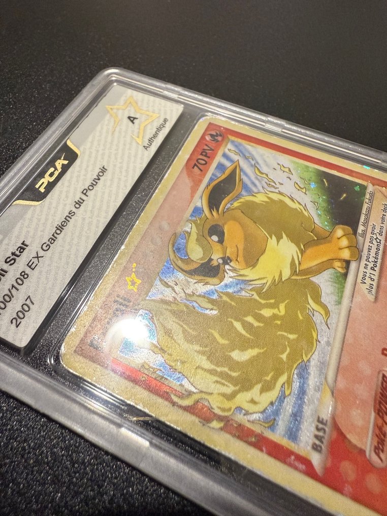 Pokémon - 1 Graded card - Pyroli, Flareon 100/108 Promo-kort, Folie, Omvendt holo - PCA - EX - EX Power Keepers - Autentisert og ikke gradert #4.3