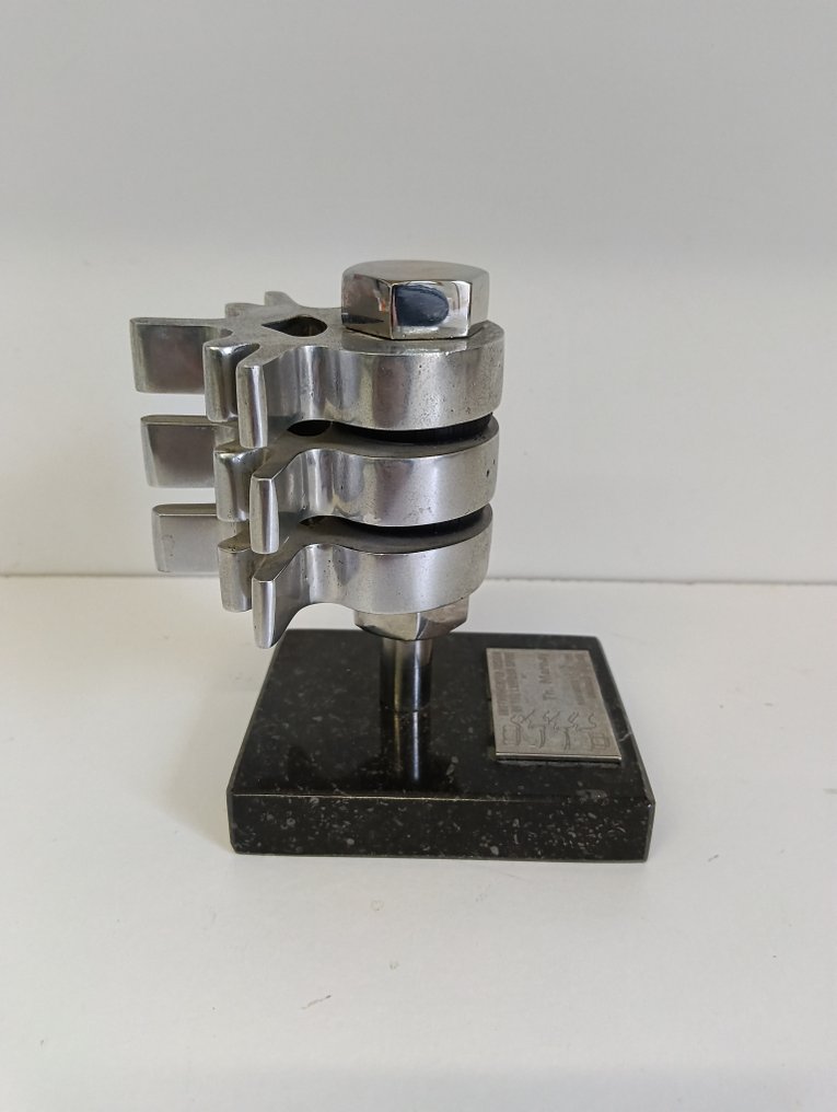 Attrezzature mediche - Premio medico - Premio assegnato nel 1995 a un chirurgo ortopedico francese durante una conferenza. - Metallo, Marmo #3.2