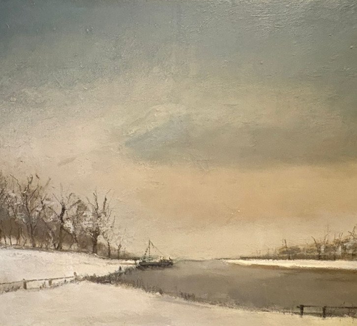 Frits Borsteels (XX) - Abstract winterlandschap #1.0