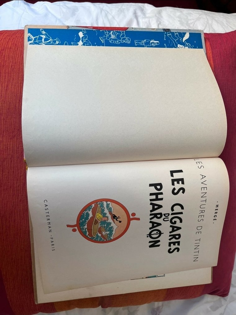 Tintin T4 - Les Cigares du pharaon (B14) - C - EO couleur française - 1 Album - 1955 #2.1