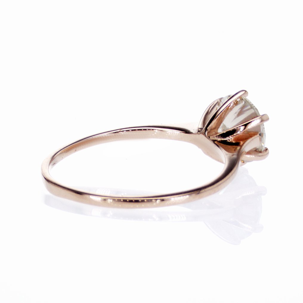没有保留价 - 订婚戒指 - 14K包金 玫瑰金 -  1.48ct. tw. 钻石 (天然) #2.1
