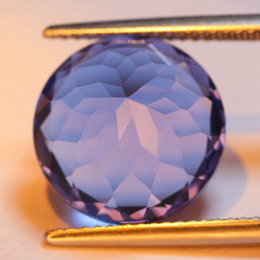 沒有保留價 - 1 pcs 藍色, 紫羅蘭色 螢石 - 9.92 ct - 國際有色寶石協會 (ICA GemLab) - AAA 全彩变换!!! #3.2